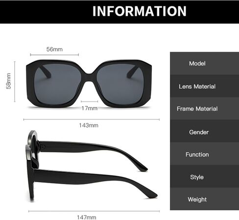 Large Frame Sunglasses Fashion Goggles Women Glasses Uv400 Goggles Fashion in Saudi Arabia