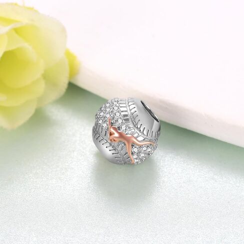 Volleyball Charm 925 Sterling Silver Volleyball Charms for Bracelets Volleyball Beads Sport Volleyball Jewelry Gifts for Women Team Players in Saudi Arabia