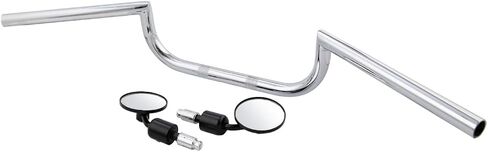 TCT-MOTORPARTS 7/8'' Cafe Racer Ace clubman Style Handlebar & Mirrors Fit For Cafe Racer Custom Cruiser Honda Yamaha Kawasaki Suzuki in Saudi Arabia