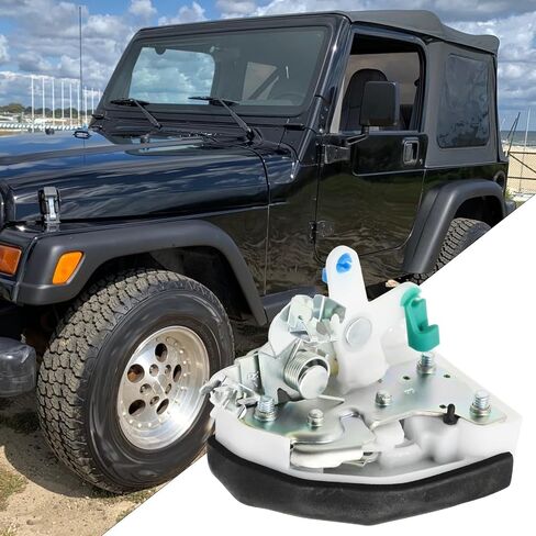 MDEOOSKY 55075990AE Front Right Passenger Side Door Lock Latch Actuator Replacement for Jeep Wrangler TJ SE Sport 2.5LSahara X Sport 4.0L 1997-2002, Replace 55075990 in Saudi Arabia