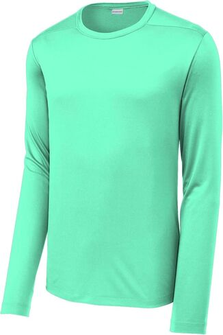 SPORT-TEK Unisex Posi-UV Pro Long Sleeve Tee | Workout T-Shirt for Men & Women, Gym Clothing for Spring & Summer Fashion in Saudi Arabia