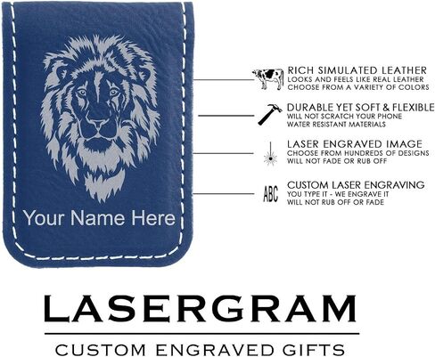 مشبك نقود مغناطيسي رفيع من LaserGram، لوح التزلج، يتضمن نقش شخصي (رمادي) in Kuwait