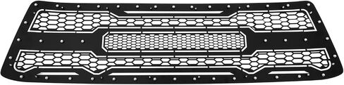APS Premium Stainless Steel Black Mesh Rivet Studs Grille Grill Insert Compatible with Toyota Tundra 2010 2011 2012 2013 Main Upper N19-H5576LT in Saudi Arabia