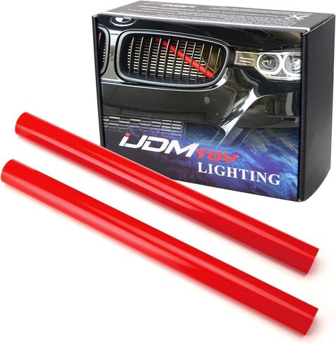 iJDMTOY Dual Sports Red Behind Kidney Grille V-Bar Decoration Cover Trims, Compatible With BMW 1 2 3 Series Z4 in Saudi Arabia