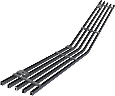 HD Ridez Premium Stainless Steel Black Horizontal Billet Front Grille Grill Insert Compatible with Chevy Camaro 1978-1981 Lower Bumper HDR-GRCC3155J in Saudi Arabia