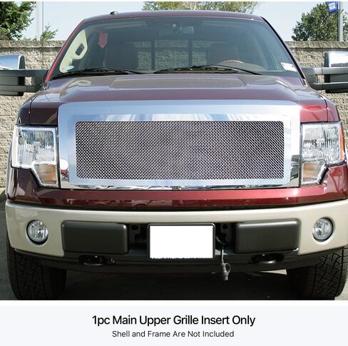 APS متوافق مع Ford F-150 2009-2014 جميع الطرازات الرئيسية العلوية المصنوعة من الفولاذ المقاوم للصدأ والكروم الشبكية الأمامية S18-T23667F in Saudi Arabia