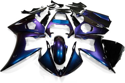 ZXMOTO مجموعة انسيابية للدراجات النارية لـ 2003 2004 ياماها YZF R6 / R6S 2006 2007 2008 2009 حقن ABS البلاستيك هيكل السيارة Fairings الحرباء in Kuwait