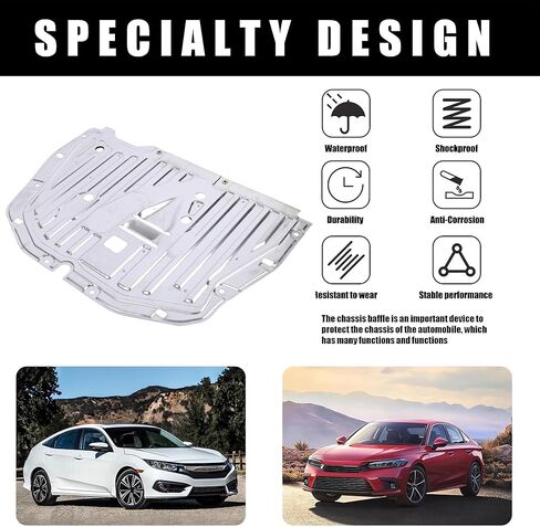 74114-T50-000 Engine Splash Guard Under Car Shield Cover Board Compatible with Honda Accord 2022 2023，Engine Splash Shield Guard Replaces 74114T50000 in Kuwait