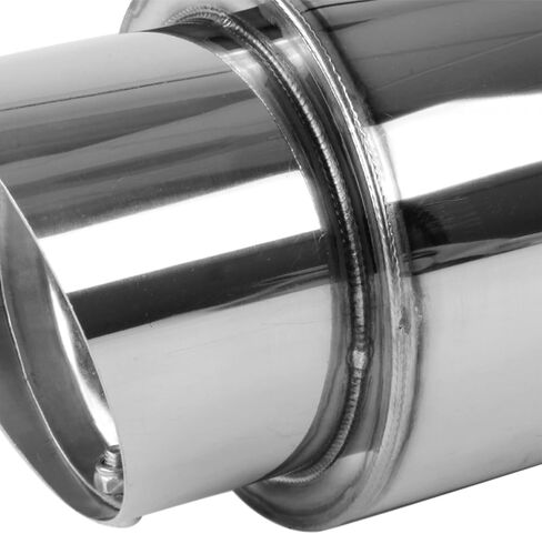 Spec-D Tuning Universal 4" Tip N1 Style كاتم صوت عادم من الفولاذ المقاوم للصدأ عالي التدفق in Kuwait