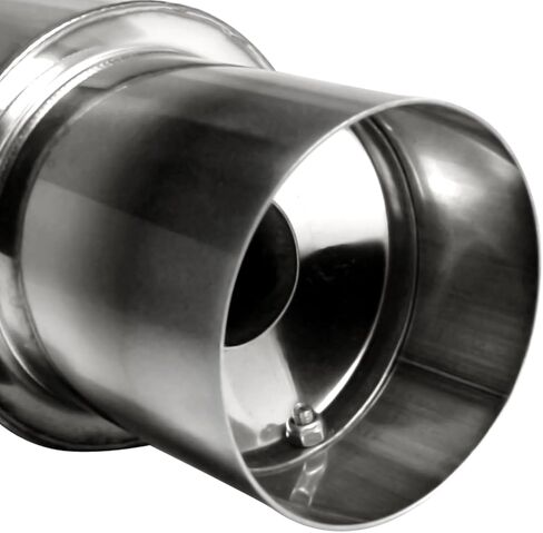 Spec-D Tuning Universal 4" Tip N1 Style كاتم صوت عادم من الفولاذ المقاوم للصدأ عالي التدفق in Kuwait