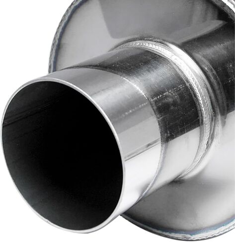 Spec-D Tuning Universal 4" Tip N1 Style كاتم صوت عادم من الفولاذ المقاوم للصدأ عالي التدفق in Kuwait