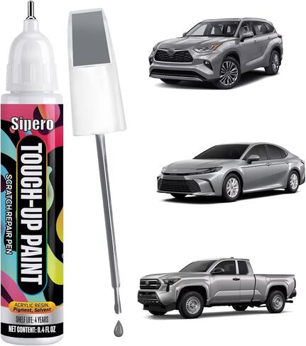 Magnetic Gray (1G3) Touch Up Paint for Toyota, Exact Match Car Paint Scratch Repair Paint Pen for Tacoma, 4Runner, Land Cruiser, Camry, Corolla, RAV4, Highlander in Kuwait