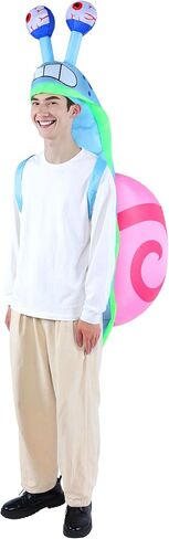 Inflatable Costume Adult Funny Snail Blow Up Costumes with Pocket Halloween Animal Outfit for Women Men Cute Party Cosplay Holiday Snail Shell Blowup Suit in Saudi Arabia