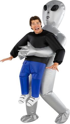 Morph Alien Costume, Silver Inflatable Alien Costume Adult, Halloween Costumes for Men, Halloween Costumes for Adults in Saudi Arabia