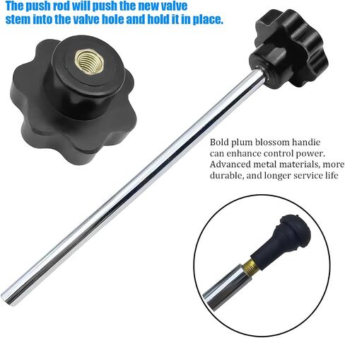 Car Tire Valve Quick Change Tool Kit, 7PCS Tyre Valve Stem Core Replacement Set Includes 4PCS TR413 Valve Stems, Replacing Leaky Valves Stem Installation Tool, Universal Fit in Saudi Arabia