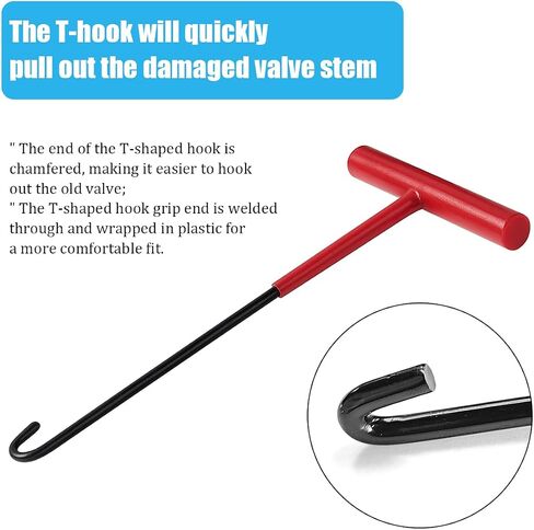 Car Tire Valve Quick Change Tool Kit, 7PCS Tyre Valve Stem Core Replacement Set Includes 4PCS TR413 Valve Stems, Replacing Leaky Valves Stem Installation Tool, Universal Fit in Saudi Arabia