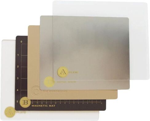 Anna Griffin Empress Full Plates Set -Embossing Plates for Crafting, Scrapbooking Supplies & Junk Journal Supplies - Includes Magnetic Mat, Embossing Mat & Metal Shim (Mini Full Plate) in Kuwait