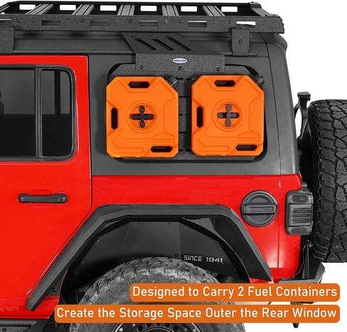 Hooke Road Wrangler JK/JL Rear Window Exterior Storage Molle Panel Kit Compatible with Roof Rack for 2007-2025 Jeep Wrangler JK JL 4-Door Hardtop - Pair in Saudi Arabia