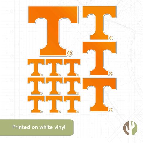 ملصقات جامعة ديزرت كاكتوس تينيسي UT Knoxville Volunteers Vols الفينيل الشارات الكمبيوتر المحمول زجاجة ماء سيارة القصاصات 11.46x8.9 ورقة T3 (النوع 3-5) in Saudi Arabia