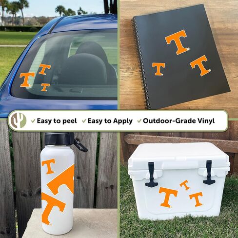 ملصقات جامعة ديزرت كاكتوس تينيسي UT Knoxville Volunteers Vols الفينيل الشارات الكمبيوتر المحمول زجاجة ماء سيارة القصاصات 11.46x8.9 ورقة T3 (النوع 3-5) in Saudi Arabia