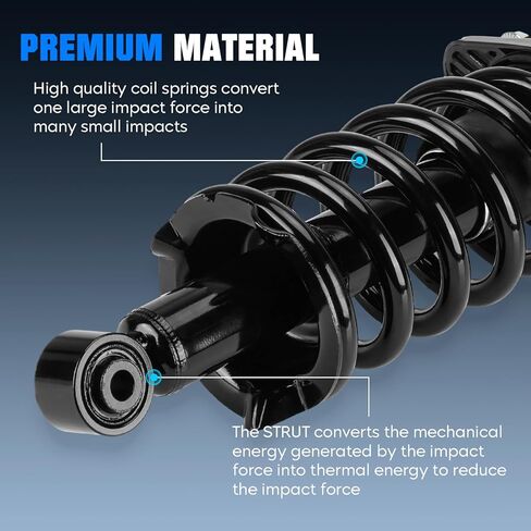 ممتص الصدمات الأمامي الكامل للملف الربيعي متوافق مع Honda CR-V 2007-2011، لـ CR-V EX، EX-L، LX، AWD 2012-2014، زوج من استبدال الصدمات الهيدروليكية لـ 1333365L 1333365R in Kuwait
