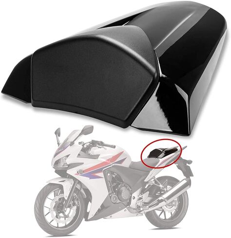 غطاء خلفي لمقعد الركاب الخلفي للدراجة النارية غطاء خلفي لـ CBR500R CB500F CB500X 2013 2014 2015 (أسود) in Saudi Arabia
