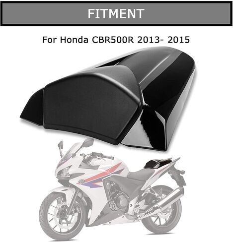 غطاء خلفي لمقعد الركاب الخلفي للدراجة النارية غطاء خلفي لـ CBR500R CB500F CB500X 2013 2014 2015 (أسود) in Saudi Arabia