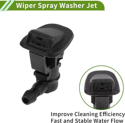 No.68164356AB Windshield Washer Nozzle for Jeep Wrangler 2013-2015 for Jeep Wrangler 2017 Black Front Windshield Spray Nozzles Wiper Spray Washer Jet Plastic 2pcs in Saudi Arabia