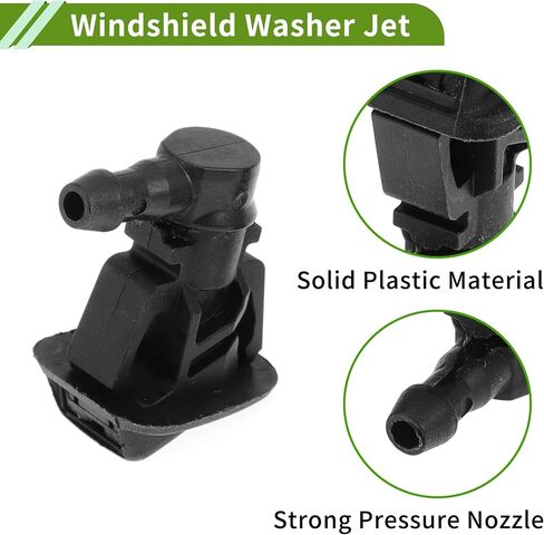 No.68164356AB Windshield Washer Nozzle for Jeep Wrangler 2013-2015 for Jeep Wrangler 2017 Black Front Windshield Spray Nozzles Wiper Spray Washer Jet Plastic 2pcs in Saudi Arabia