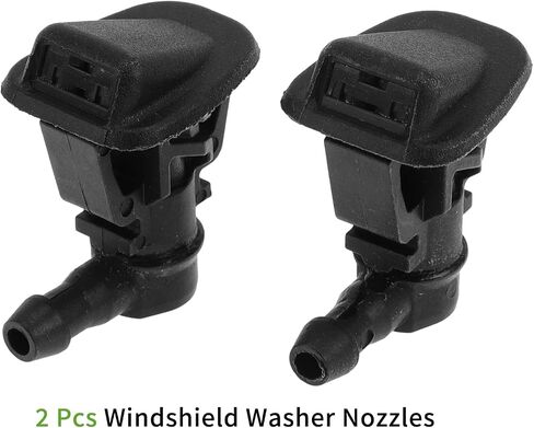 No.68164356AB Windshield Washer Nozzle for Jeep Wrangler 2013-2015 for Jeep Wrangler 2017 Black Front Windshield Spray Nozzles Wiper Spray Washer Jet Plastic 2pcs in Saudi Arabia