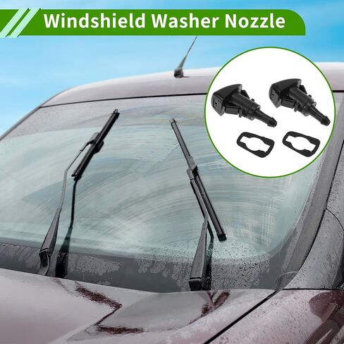 No.5165712AA Windshield Washer Nozzle for Jeep Compass 2011-2017Black Front Windshield Spray Nozzles Wiper Spray Washer Jet Plastic 2pcs in Saudi Arabia