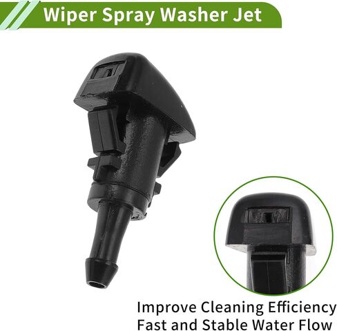 No.5165712AA Windshield Washer Nozzle for Jeep Compass 2011-2017Black Front Windshield Spray Nozzles Wiper Spray Washer Jet Plastic 2pcs in Saudi Arabia