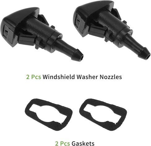 No.5165712AA Windshield Washer Nozzle for Jeep Compass 2011-2017Black Front Windshield Spray Nozzles Wiper Spray Washer Jet Plastic 2pcs in Saudi Arabia