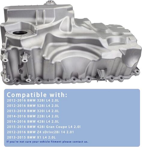 ترقية وعاء زيت الألومنيوم متوافق مع BMW N20B20A 228i 320i 328i 428i 528i X1 Z4 2.0L in Kuwait