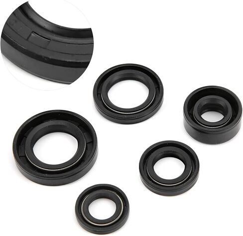5pcs Engine Oil Seals, Engine Oil Seal Set Kit Accessory for Pit PRO Trail Quad Dirt Bike ATV in Saudi Arabia