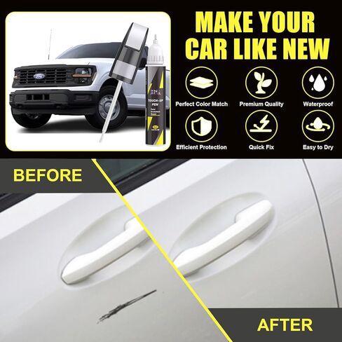 XNA Rapid Red Metallic Tinted Clearcoat(D4) for Ford Touch Up Paint, Car Scratch Remover for Nicks and Chips Repair, 2-In-1 Quick & Easy Fix Car Scratch Repair Kit with Exact Color-Matched in Kuwait