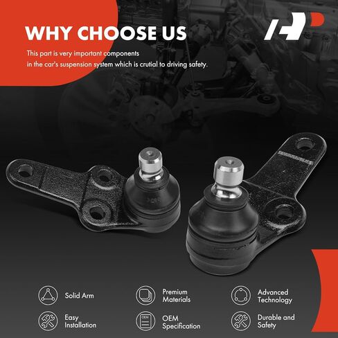 A-Premium 2 x Front Lower Ball Joints, Compatible with Ford Focus 2000 2001 2002 2003 2004 in Saudi Arabia