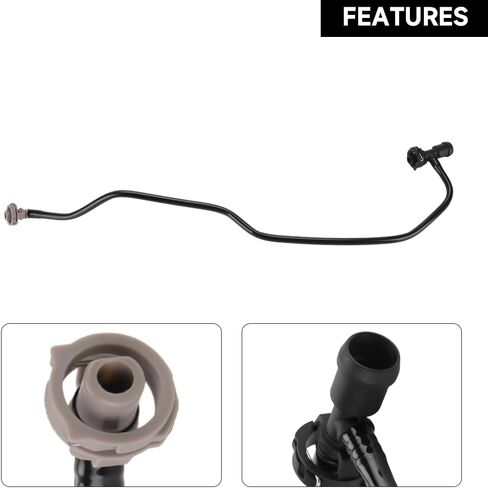 Coolant Radiator Reservoir Tank Overflow Hose - Compatible for Audi A4 allroad 2017 for Audi A4 2.0L 2017-2018 for Audi A5 2.0L Coupe/Convertible 2018 - Replace Part 8W0121081BL in Saudi Arabia