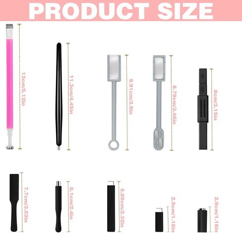 10Pcs Cat Eye Nail Magnet Set Cat Eye Magnet for Nails, Nail Magnets for Nail Art Cat Eye Nails 3D Strong Pen, Magnet Rod, Manicure Tool, Double Head Nail Magnet Rod for Making Cat Eye Nails in Kuwait