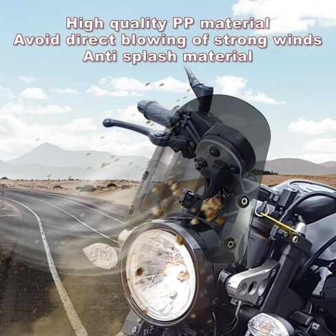 Xitomer Windshield Windscreen Compatible with XSR900 2016-2021 XSR900 Windshield with Mount Motorcycle Wind Deflector (Grey) in Saudi Arabia