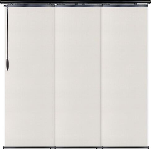 Meshed Tope 3-Panel Single Rail Black Panel Track Extendable 36"-66" W x 116" H, Panel Width 23.5" in Saudi Arabia