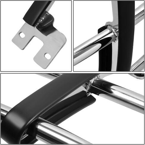 فرشاة المصد الأمامي طراز OE باللون الأسود من Auto Dynasty، واقي شبكة شريط الثور متوافق مع Hummer H3 / H3T 06-10 in Kuwait