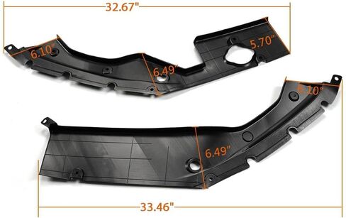 ALLGOOD Engine Bay Side Panel Covers, Compatible with Honda Civic 2016-2018 Long Version X Gen 10 Generation Left & Right, Black in Saudi Arabia