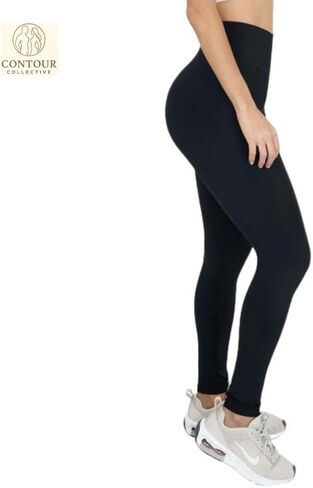 بنطال ضيق للسيدات من CC Leggins عالي الخصر - سروال يوجا للتحكم في رفع المؤخرة - سروال يوجا للتمرين بدون خياطة in Saudi Arabia