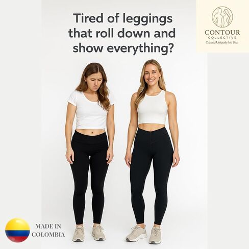 بنطال ضيق للسيدات من CC Leggins عالي الخصر - سروال يوجا للتحكم في رفع المؤخرة - سروال يوجا للتمرين بدون خياطة in Saudi Arabia