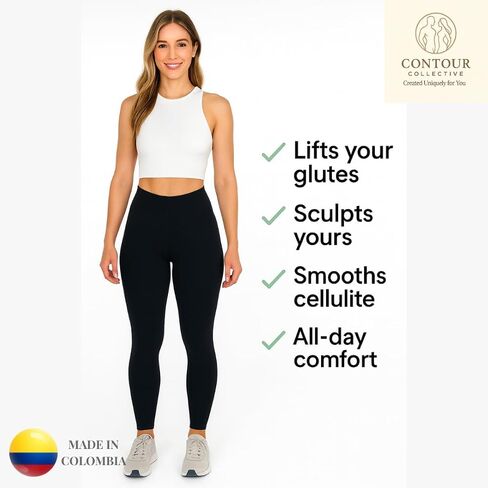بنطال ضيق للسيدات من CC Leggins عالي الخصر - سروال يوجا للتحكم في رفع المؤخرة - سروال يوجا للتمرين بدون خياطة in Saudi Arabia