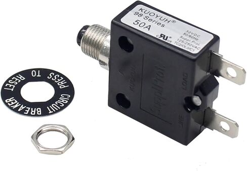 KUOYUH Circuit Breaker 98 Series 32VDC 125/250VAC 50/60Hz (3A-17A) (16A) in Kuwait