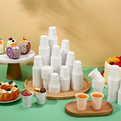 600 Pack 2 Oz Plastic Shot Glasses Disposable Plastic Shot Cups Mini Multicolor Party Cups for BBQ Christmas Party Tastings Sample Picnic Camping Daily Life Wedding, 6 Colors in Saudi Arabia