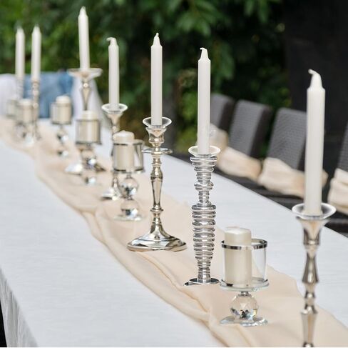 24 Pcs Candle Drip Protectors, Glass Bobeches for Candlestick Holders Round Wax Catcher Candle Rings for Tapers Table Candles Wedding Party Church HOM in Saudi Arabia