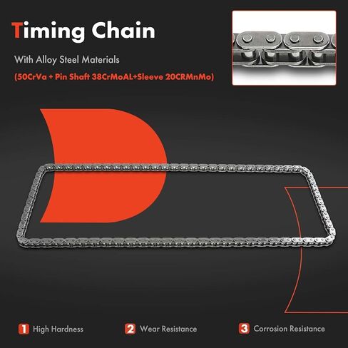 A-Premium Engine Timing Chain Kit W/Tensioner [fits DOHC, 4Cyl 2.0L, 6Cyl 3.0L] Compatible with BMW [2,3,4,5 Series F22 F23 F25 F30 F31 F33 F36 E84], 228i, 328i 12-16, 428i, 528i & X1, X3, X4, X5, Z4 in Saudi Arabia